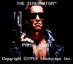 Terminator, The (Europe) Title Screen